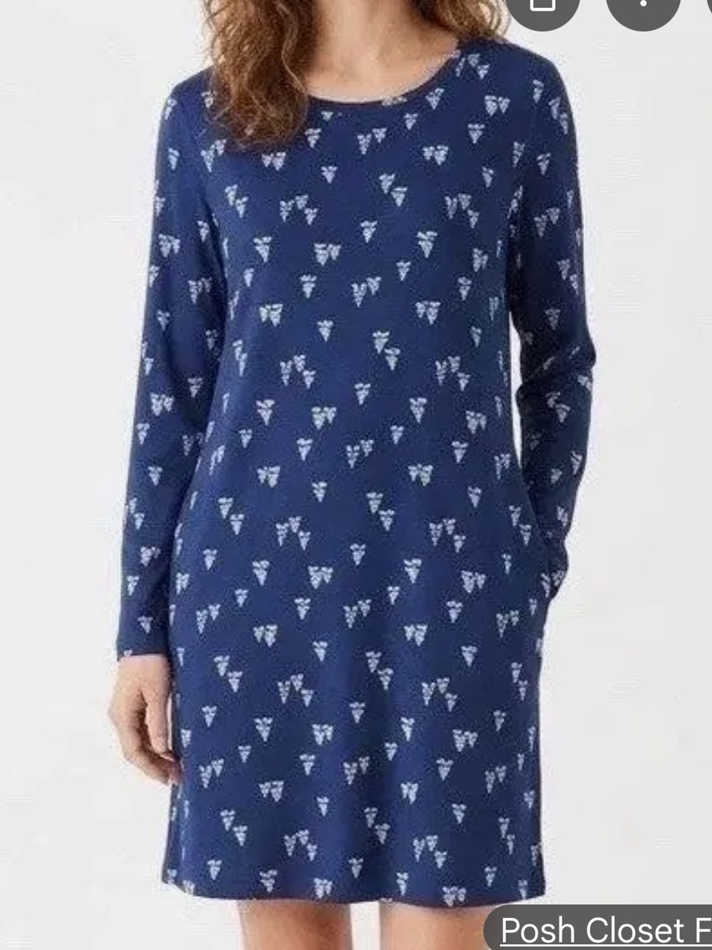 Charter club nwt winter tree print long sleeve pajama gown
